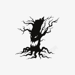 恐怖大树素材