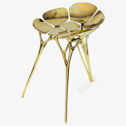 金属不锈钢反光装饰艺术椅子素材