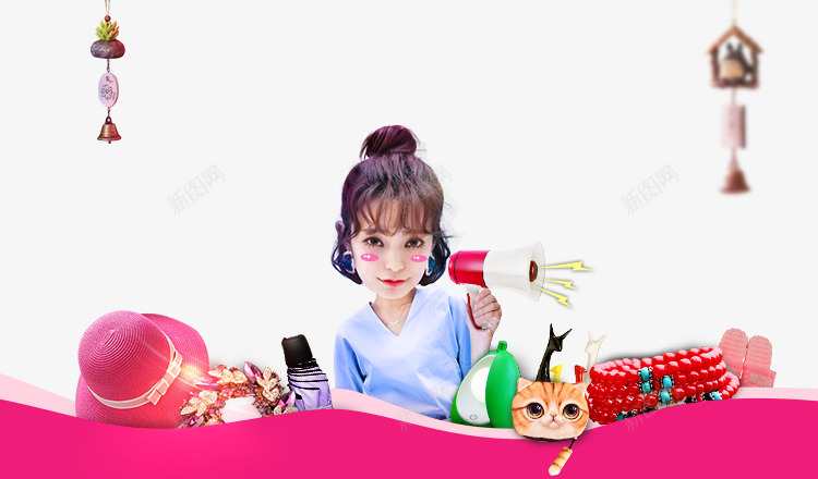 可爱女孩小猫帽子女装png免抠素材_88icon https://88icon.com 可爱 女孩 女装 帽子