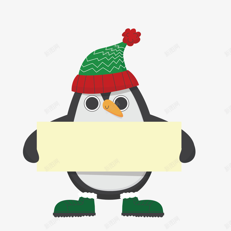 戴帽子的企鹅卡通图png免抠素材_88icon https://88icon.com 企鹅 动物 卡通 可爱的 帽子 手绘图 白纸