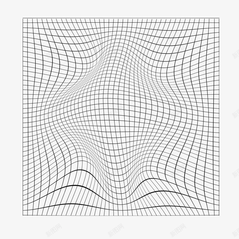 线条装饰png免抠素材_88icon https://88icon.com PNG图形 曲线 灰色线条 科技线条 线条 网格 装饰