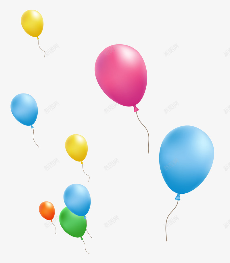彩色漂浮气球png免抠素材_88icon https://88icon.com 免抠PNG 喜庆 彩色 气球 漂浮 节日气氛 蓝色