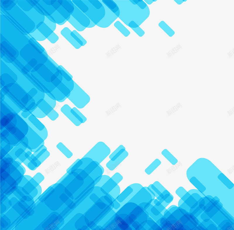 天蓝色几何体背景png免抠素材_88icon https://88icon.com 几何图形 天蓝色 抽象背景 矢量素材 科技背景