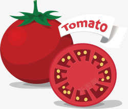 西红柿番茄蔬菜矢量图素材