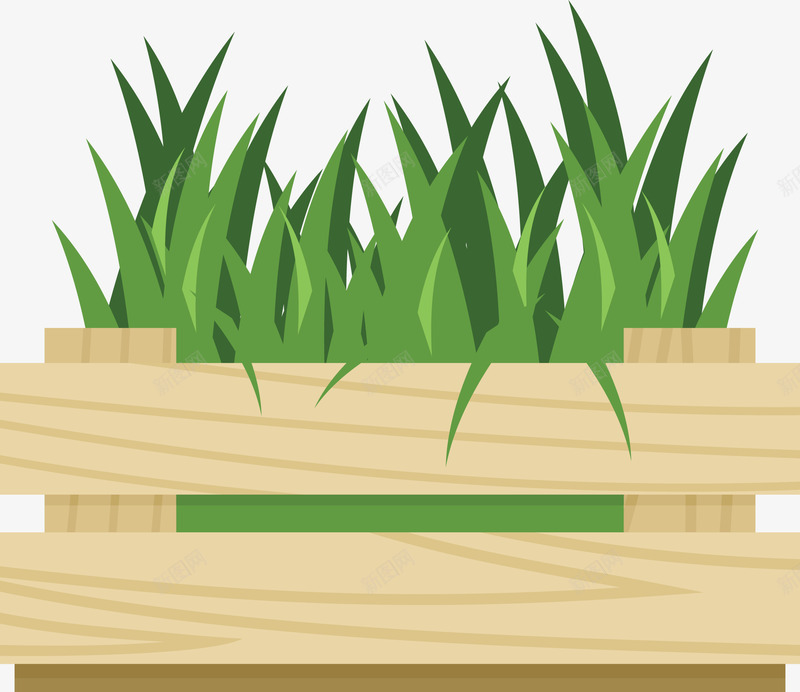 围栏里的小草矢量图ai免抠素材_88icon https://88icon.com 围栏 围栏里的小草 小草 矢量小草 矢量草丛 绿色 绿色小草 矢量图