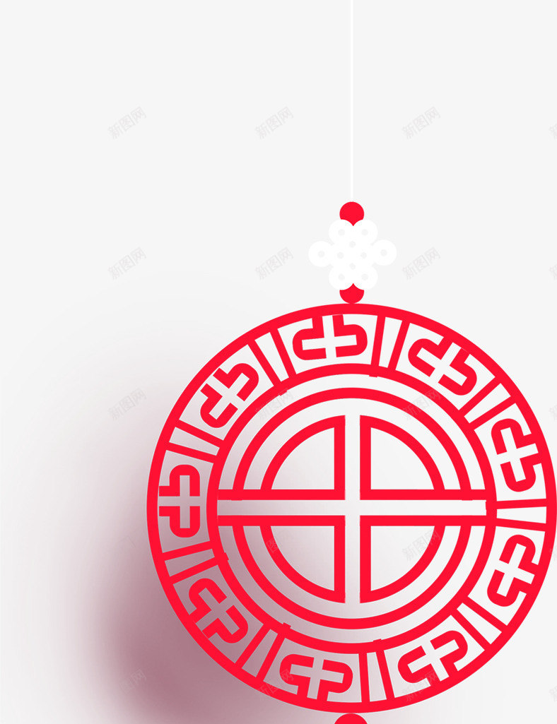 红色中国结新年挂饰png免抠素材_88icon https://88icon.com 中国结挂件 新年 新春 春节 红色挂饰 花纹挂饰