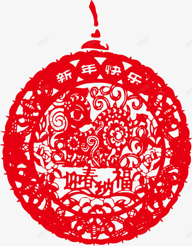 新年红色中国结png免抠素材_88icon https://88icon.com 中国传统元素 中国结 新年 新年快乐 新春 春节 矢量中国结 矢量红色新年快乐中国结 迎春纳福