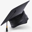 毕业学士帽毕业帽图标图标