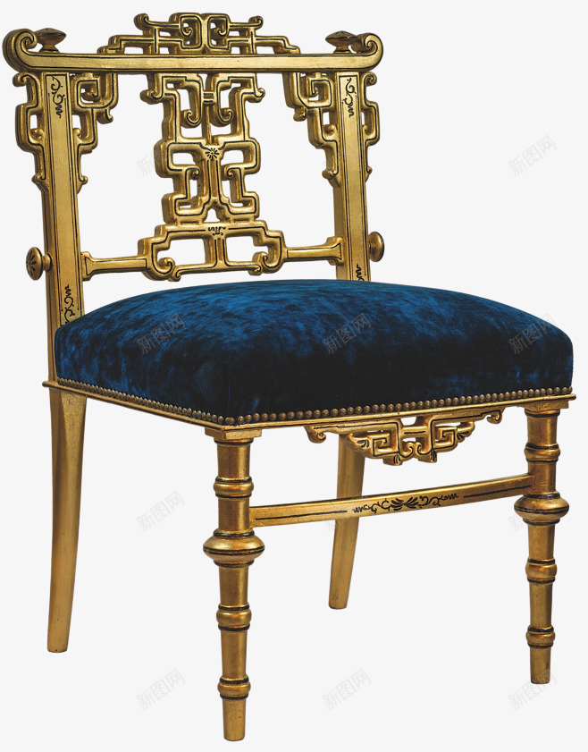 复古经典的椅子png免抠素材_88icon https://88icon.com 厨房 客厅 椅子 金色 金色磨砂 高贵