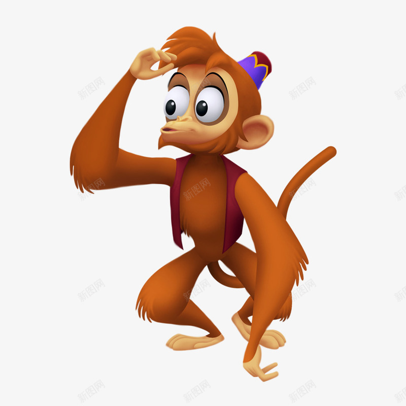 卡通猴子png免抠素材_88icon https://88icon.com monkey 动物 动物园 卡通 小动物 猴子