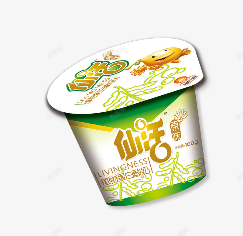 仙活植物蛋白酸奶png免抠素材_88icon https://88icon.com 产品实物 饮品