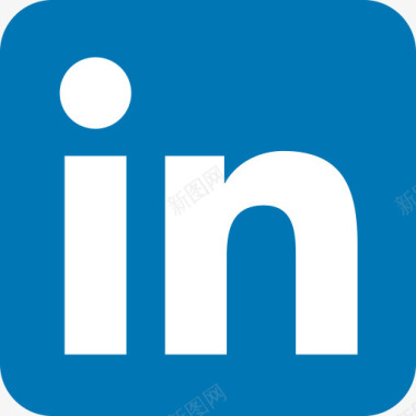 颜色多彩LinkedIn标志媒体网络分图标图标