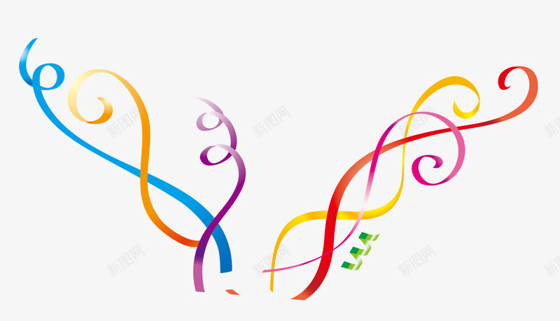 漂浮彩带png免抠素材_88icon https://88icon.com 五彩丝带 卡通 喜庆 庆典 彩带 彩带缠绕 彩带飘飘 彩旗 彩色 拉炮 漂浮 生日 生日庆祝 生日礼花 礼炮 礼花 节日 节日庆祝 飘带