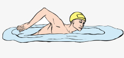 游泳的人正在游泳的人矢量图高清图片