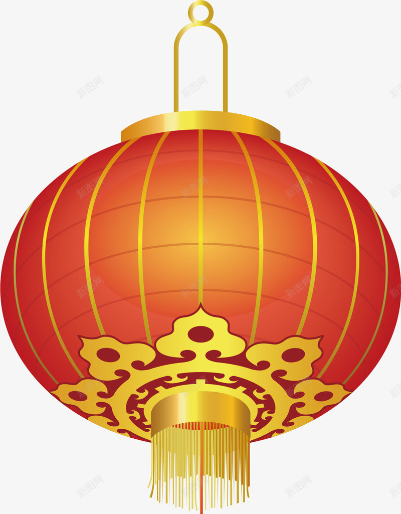 新年红色古典灯笼png免抠素材_88icon https://88icon.com 新年 新春 新春铃铛 春节快乐 灯笼 红灯笼