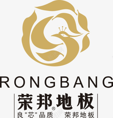 除臭剂商标荣邦地板logo矢量图图标图标