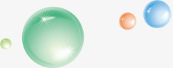 气泡水晶球漂浮装饰素材