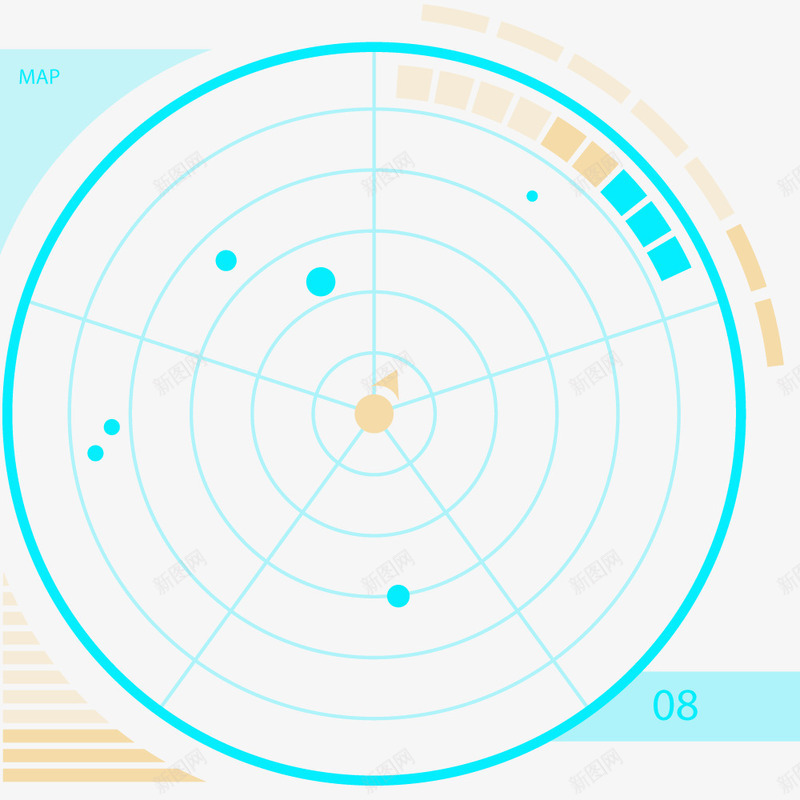 科技圆png免抠素材_88icon https://88icon.com 互联网 圆形 安全 扫描 矢量装饰 科技 科技圆