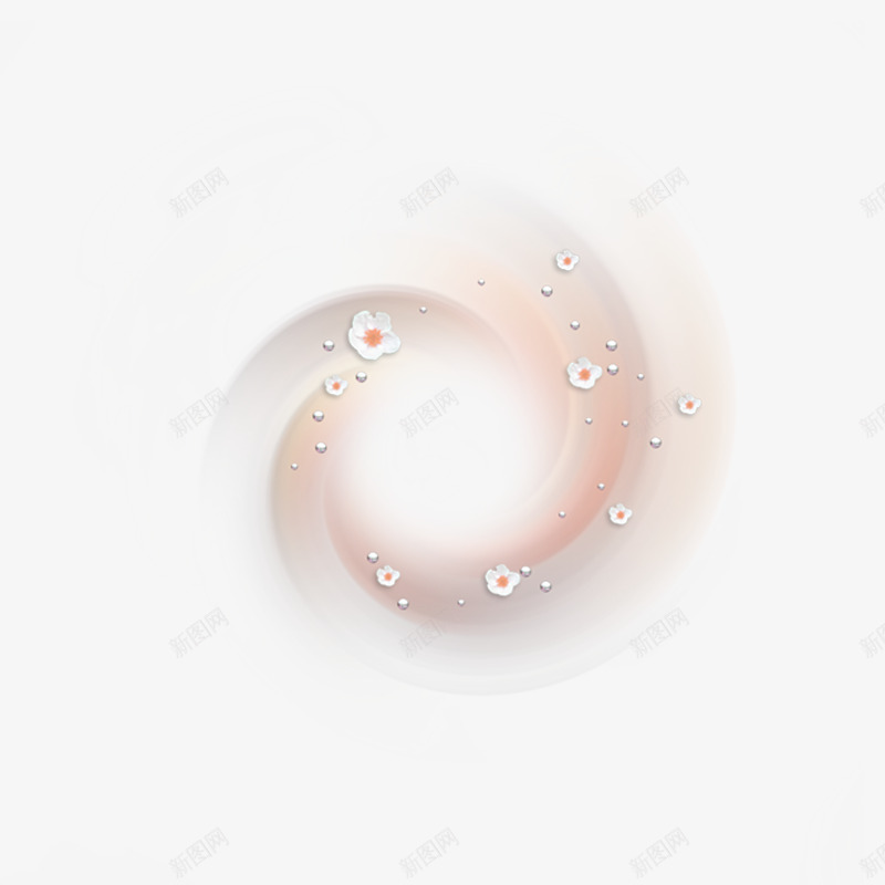 漂浮花瓣png免抠素材_88icon https://88icon.com 小清新 旋窝 淡橙色 简约