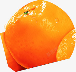 橙子主题鲜榨果汁海报图标素材