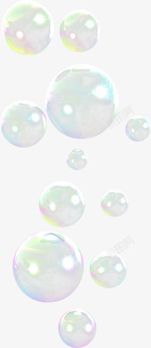 五彩气泡素材