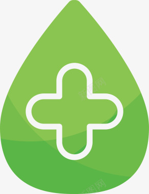 绿色能源图标绿色的生物医药标志矢量图图标图标
