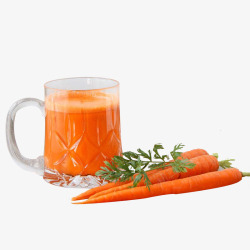 橙色胡萝卜汁素材