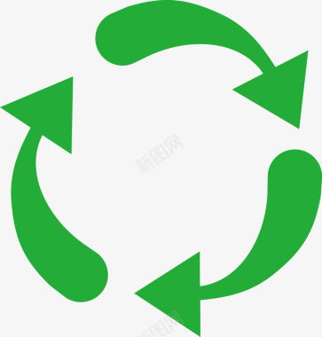 绿色PNG可循环使用箭头图标图标