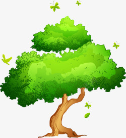 世界环境日绿色大树素材
