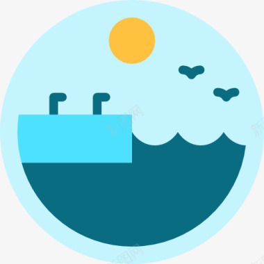 海水产品码头图标图标