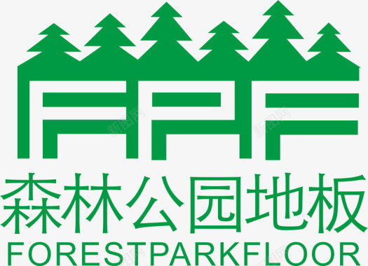 森林森林公园地板logo矢量图图标图标