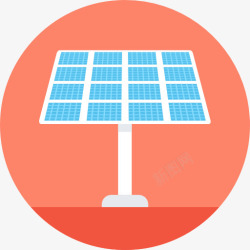 太阳能技术太阳能电池板图标高清图片