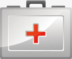 红色十字医药箱元素素材