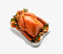 感恩节文化盘子粒的火鸡肉高清图片