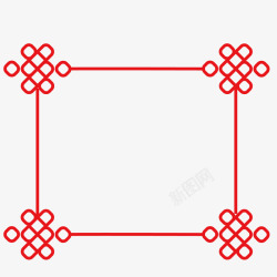 红色传统边框素材