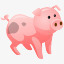 动物银行银行现金钱猪小猪安全保图标图标