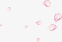 漂浮的粉色花瓣海报素材