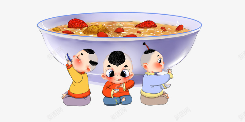 传统佳节插图卡通小孩与腊八粥png免抠素材_88icon https://88icon.com 传统佳节 卡通 小孩 粥 腊八 腊八节 节日插图