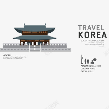 韩国文具用品韩国标志图标图标