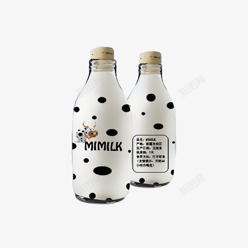 卡通玻璃牛奶瓶png免抠素材_88icon https://88icon.com MILK 包装 卡通 卡通牛奶瓶 牛奶瓶 玻璃瓶 瓶塞 瓶子 饮品 饮料