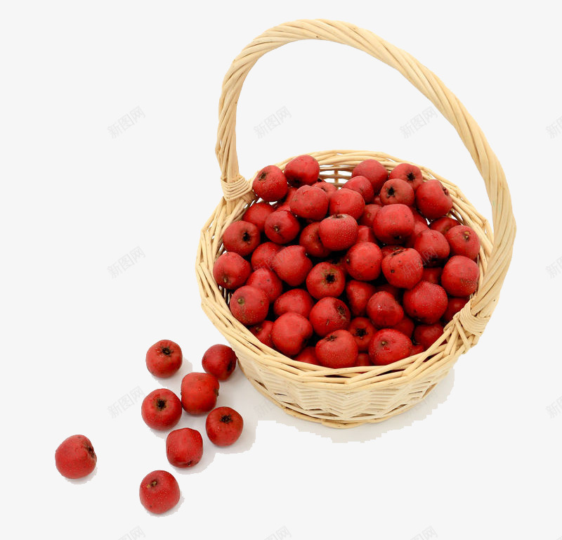 一篮新鲜的红山楂png免抠素材_88icon https://88icon.com 一篮山楂 山楂果 果子 水果 红山楂 红山楂果 红色