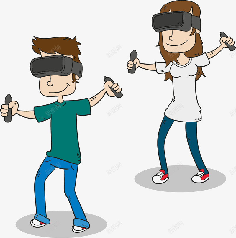 体感科技产品体验png免抠素材_88icon https://88icon.com VR世界 VR眼镜 体感游戏机 彩色游戏机 矢量素材 科技产品 虚拟现实