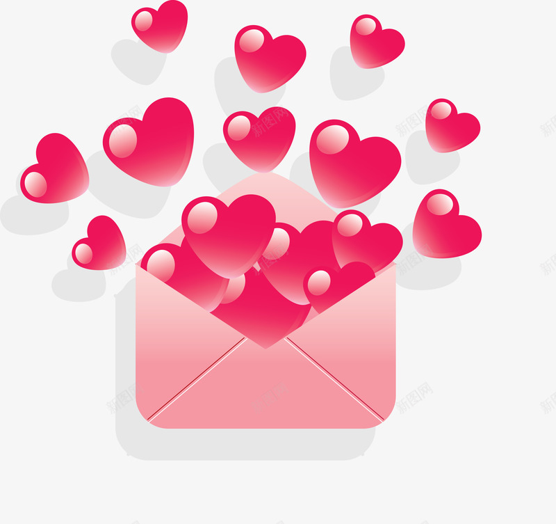 心形信封png免抠素材_88icon https://88icon.com 信封 心形 情书 情人节 情人节装饰 浪漫 爱情 红色心形
