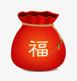 春节祝福福袋素材