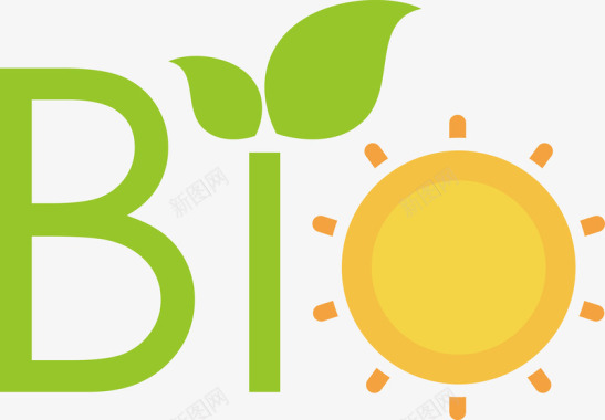 创意太阳能源logo小图标图标