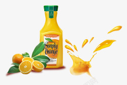 鲜榨橙汁广告素材
