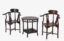 中国风复古椅子桌子素材