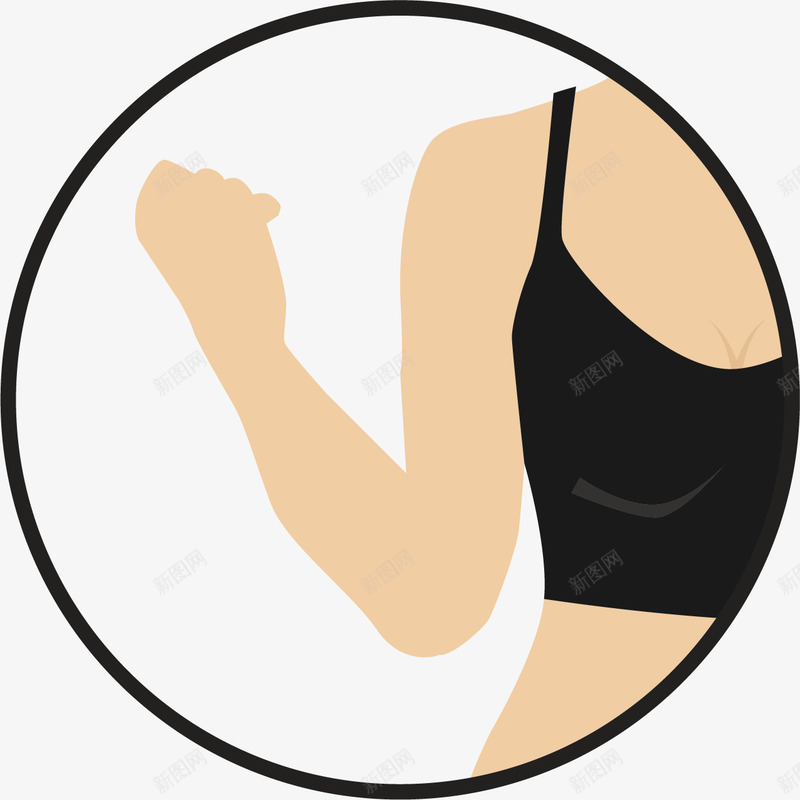 女生健身房力量训练png免抠素材_88icon https://88icon.com 上半身 上臂 健身 减肥塑形 力量训练 强壮 手肘 手臂 有力量 肌肉 赤膊