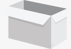 白色大型整理纸箱矢量图素材