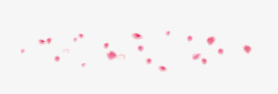 粉色漂浮花瓣装饰梦幻素材
